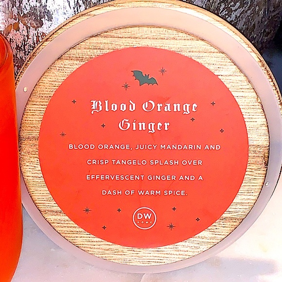 DW HOME CANDLE BLOOD ORANGE GINGER  2 WICK NEW BAT SPICE - Picture 4 of 6